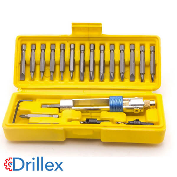 20 DRILLEX™ KVALITĀTES SKRŪVGRIEŽU KOMPLEKTS