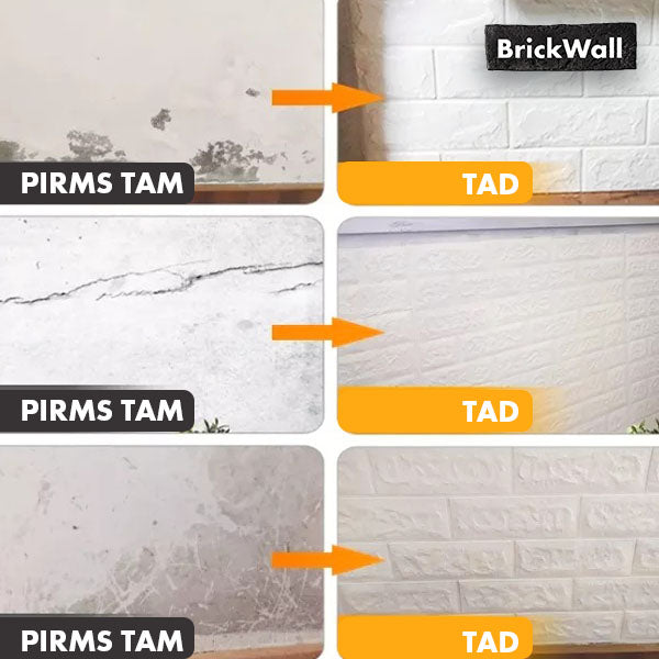 BRICKWALL® – 3D PAŠLĪMĒJOŠĀS TAPETES (77 cm x 70 cm)