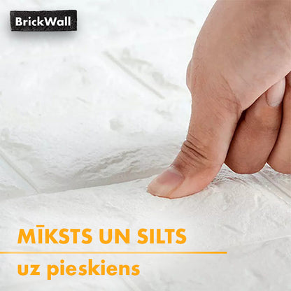BRICKWALL® – 3D PAŠLĪMĒJOŠĀS TAPETES (77 cm x 70 cm)