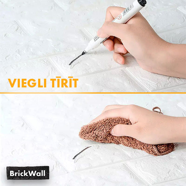BRICKWALL® – 3D PAŠLĪMĒJOŠĀS TAPETES (77 cm x 70 cm)