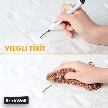 BRICKWALL® – 3D PAŠLĪMĒJOŠĀS TAPETES (77 cm x 70 cm)