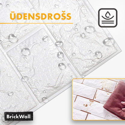 BRICKWALL® – 3D PAŠLĪMĒJOŠĀS TAPETES (77 cm x 70 cm)