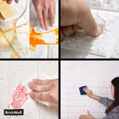 BRICKWALL® – 3D PAŠLĪMĒJOŠĀS TAPETES (77 cm x 70 cm)
