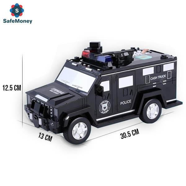 SAFEMONEY® – ELEKTRONISKA KRĀJKASĪTE POLICIJAS AUTOMAŠĪNAS FORMĀ