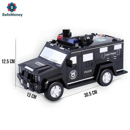 SAFEMONEY® – ELEKTRONISKA KRĀJKASĪTE POLICIJAS AUTOMAŠĪNAS FORMĀ