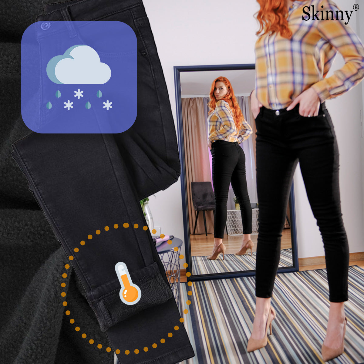 SKINNY® - SILTI ZIEMAS DŽINSI
