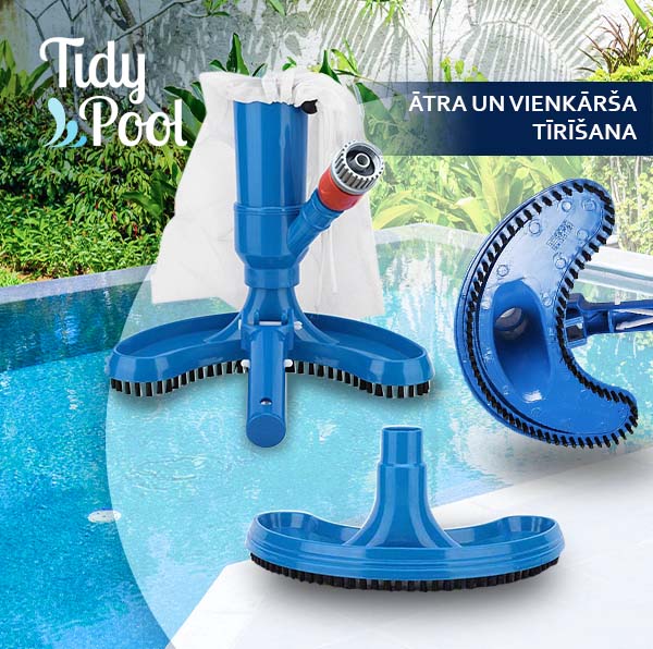TIDYPOOL™ – ZEMŪDENS PUTEKĻSŪCĒJS BASEINU TĪRĪŠANAI