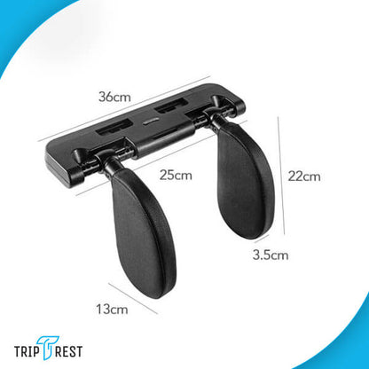 TRIPREST® – ERGONOMISKS GALVAS UN KAKLA BALSTS AUTOMOBIĻA SĒDEKĻIEM