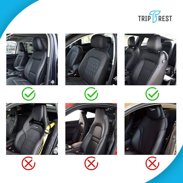 TRIPREST® – ERGONOMISKS GALVAS UN KAKLA BALSTS AUTOMOBIĻA SĒDEKĻIEM