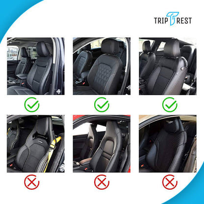 TRIPREST® – ERGONOMISKS GALVAS UN KAKLA BALSTS AUTOMOBIĻA SĒDEKĻIEM